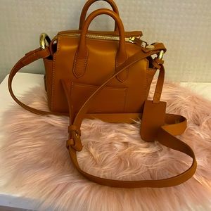 J Crew small shoulder bag. NWT  Hand bag or use shoulder strap chestnut leather